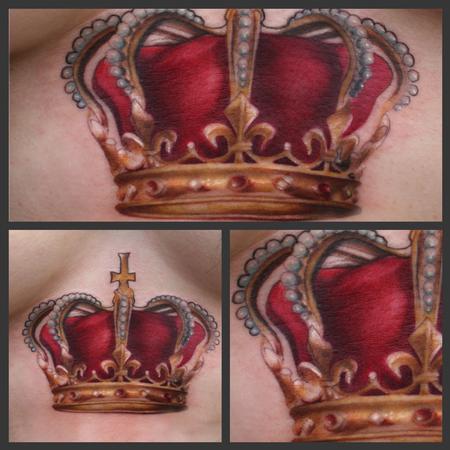 Ryan Mullins - Realistic color crown tattoo, Ryan Mullins Art Junkies Tattoo
